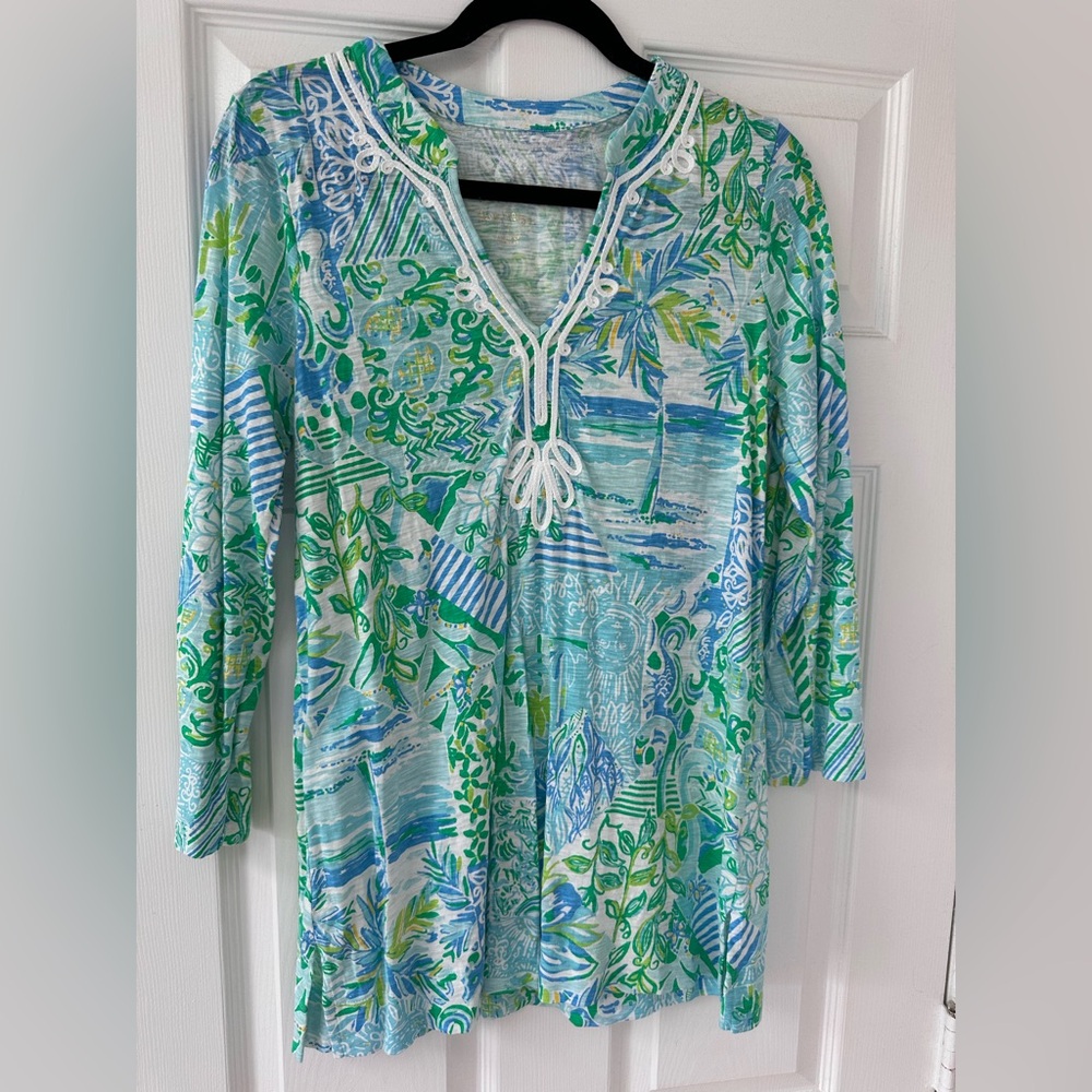 EUC Lilly Pulitzer Cotton Tunic. Size medium.